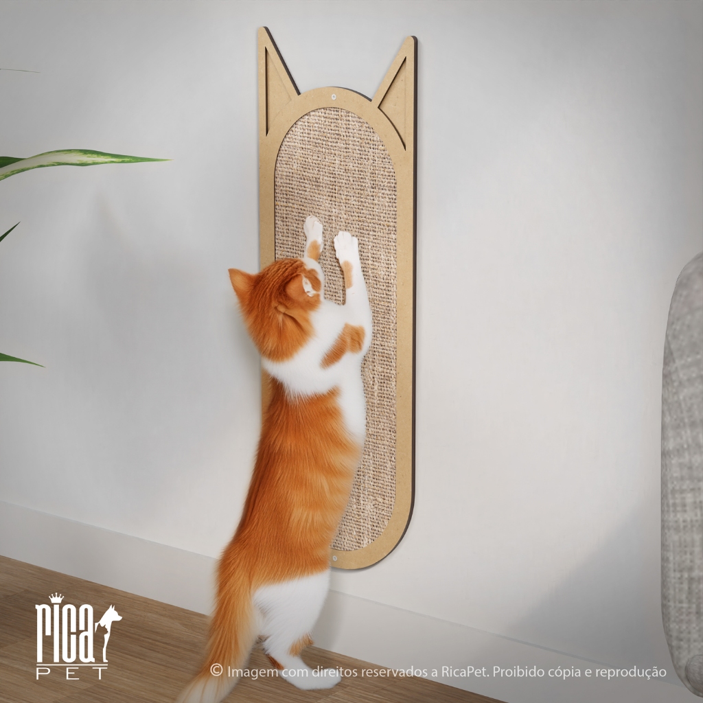 Arranhador Para Gato Parede Sisal 50×20 Grande Brinquedo Pet Ricapet