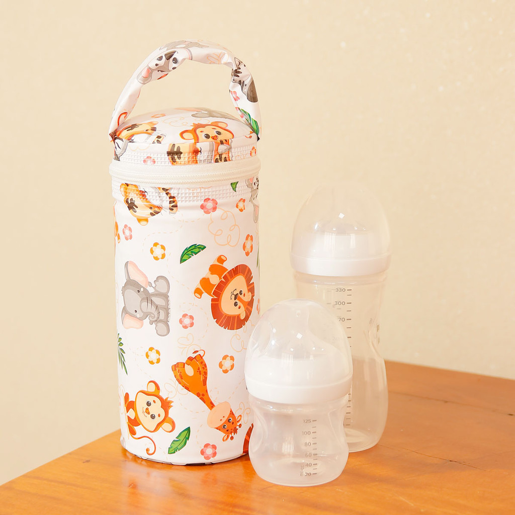 Porta Mamadeira e Bebidas Térmico Impermeável Siliconizado Prático para Passeio e Viagem