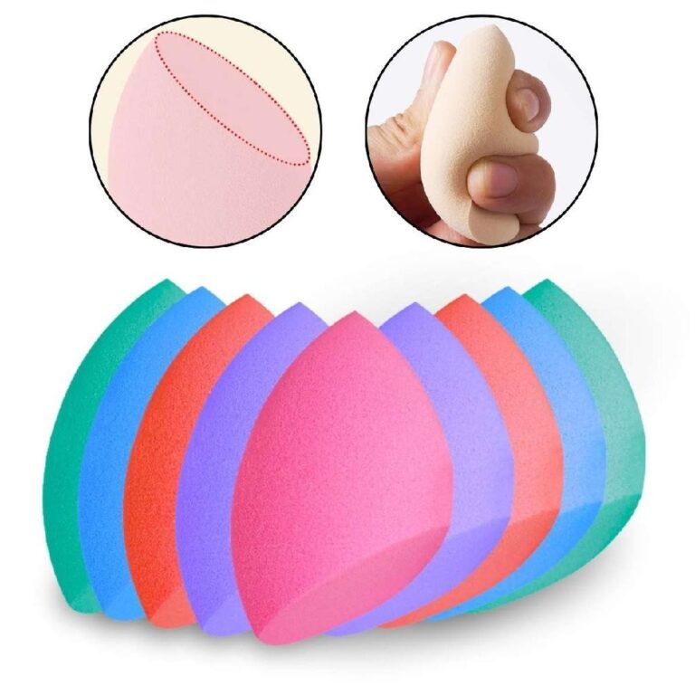 Kit 24 Esponjas Gota Chanfrada Para Maquiagem Base