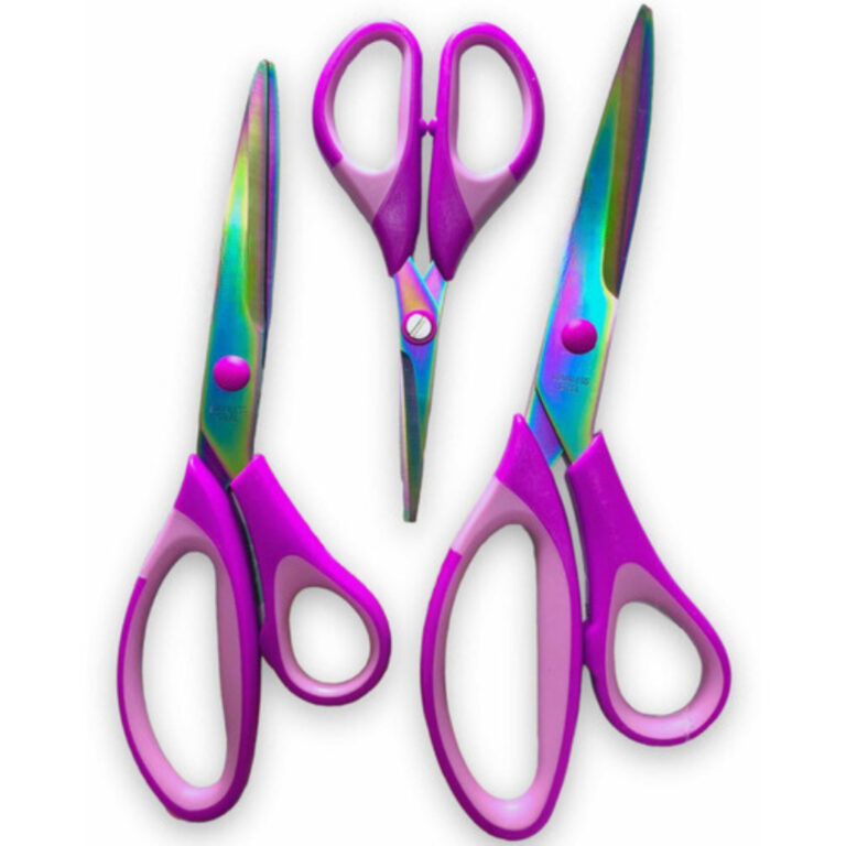 Kit Tesoura de Titânio Profissional 3 Unidades A 