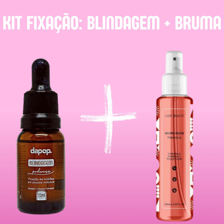 Kit Blindagem de Maquiagem Poderosa Dapop + Bruma 