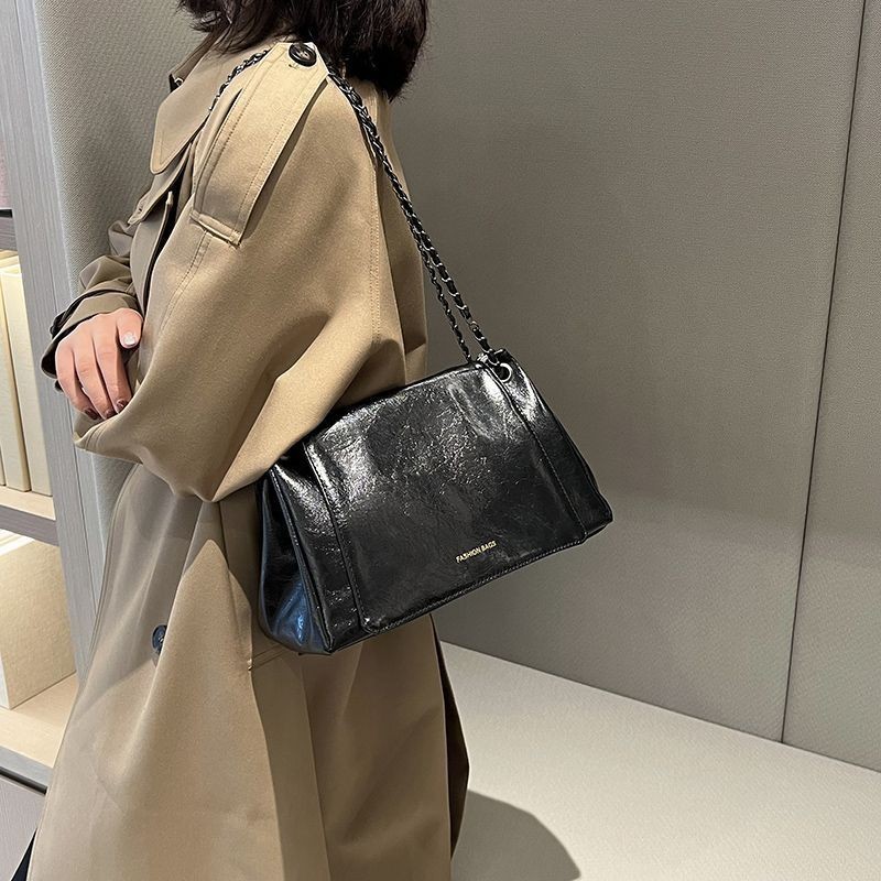 Bolsa Feminina Casual Retro Niche Design Bag Estilo Outono Inverno Popular Bolsa