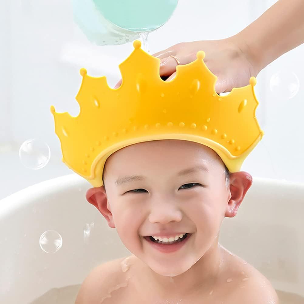 Chapéu de Banho Infantil Coroa Principe e Princesa Protetor para Banho