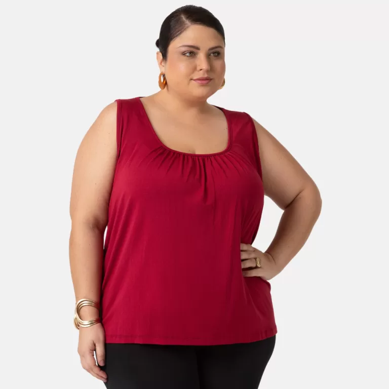 Regata Feminina Plus Size Franzida Viscolycra Solt