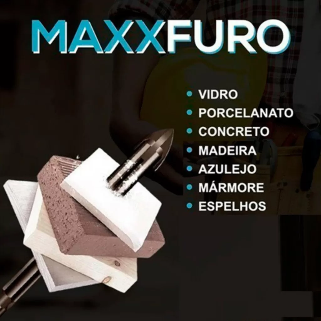 Kit 6 Brocas De Titanio Liga Dura Universal Fura Tudo