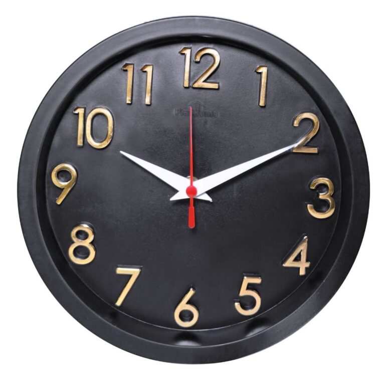 Relogio de Parede 3D Sigma Dourado Preto Branco Ci