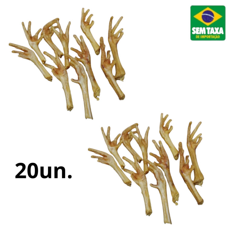 Pé de Frango Natural  Petisco para Cães