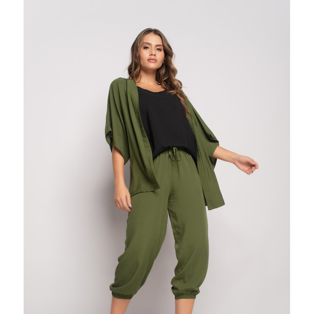 Kimono Viscolinho Salvatore Fashion