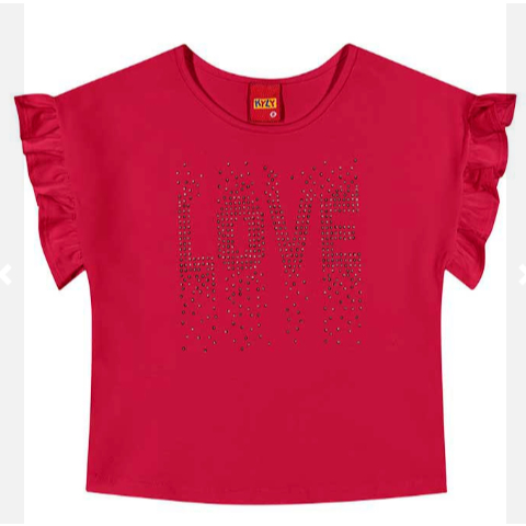 Blusa infantil menina Verão Kyly  6/12 1000552