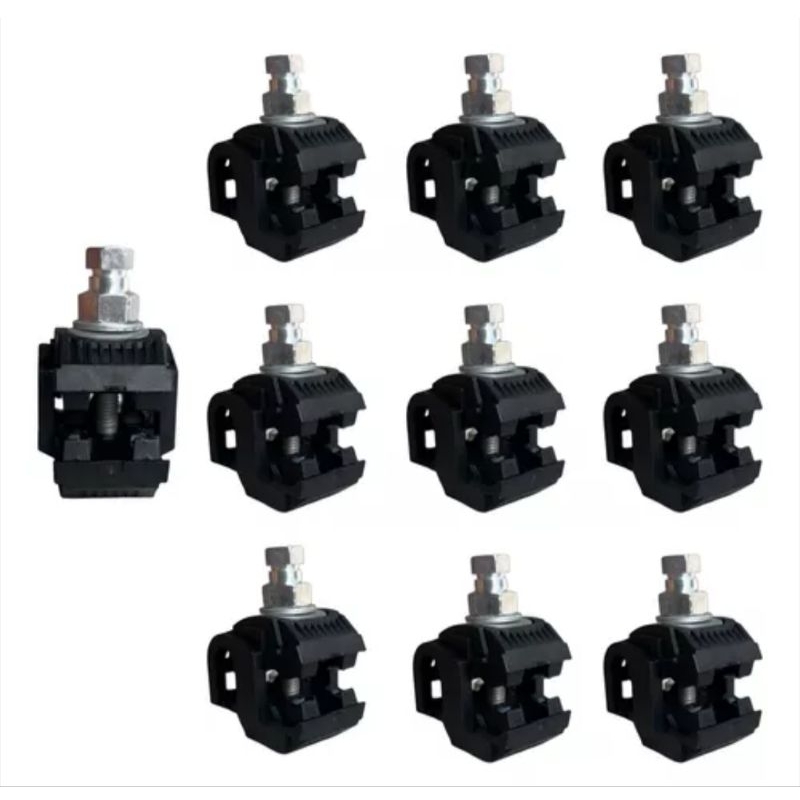 Kit com 10 peças, Conector perfurante 10 a 95, derivação 1,5 a 10 Vampiro, Morcego, Piranha, Piercin