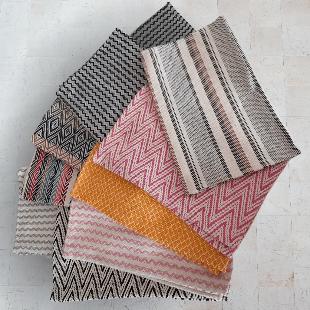 Kit com 10 Tapetes Toalha 40×60 para Piso Banheiro Cozinha Quintal Confort 100% Algodão