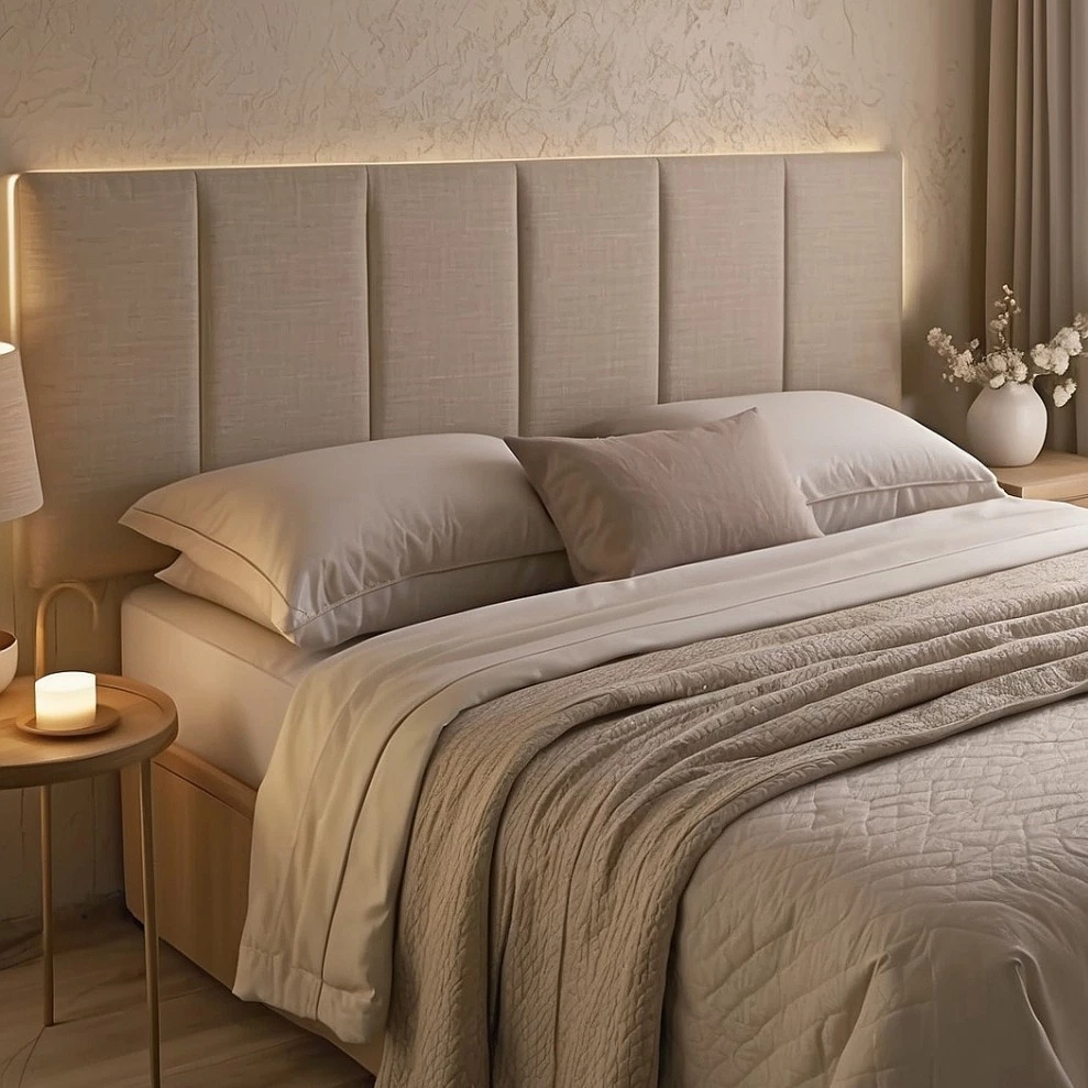 Kit Até 10 Cabeceira de Cama Modular Estofada 45x20cm para Solteiro Casal Queen King Size Box Quarto