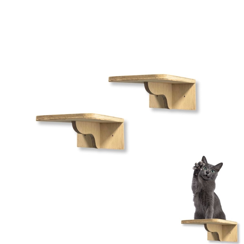 Playground Para Gatos 2pçs Degraus Tam M Área Externa Montado e Seguro Parque Gato REFORÇADO