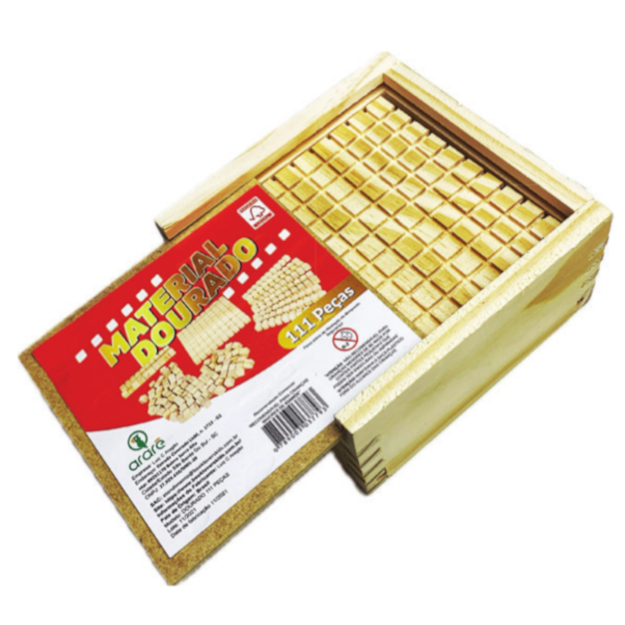Material Dourado 111 peças – Jogo pedagógi