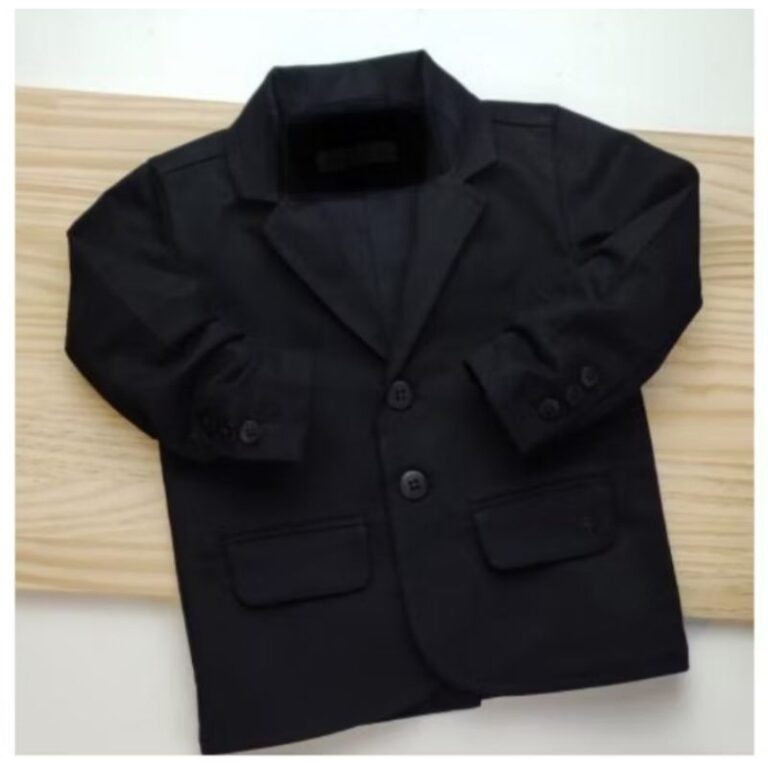Blazer Meninos Preto Estiloso confortável