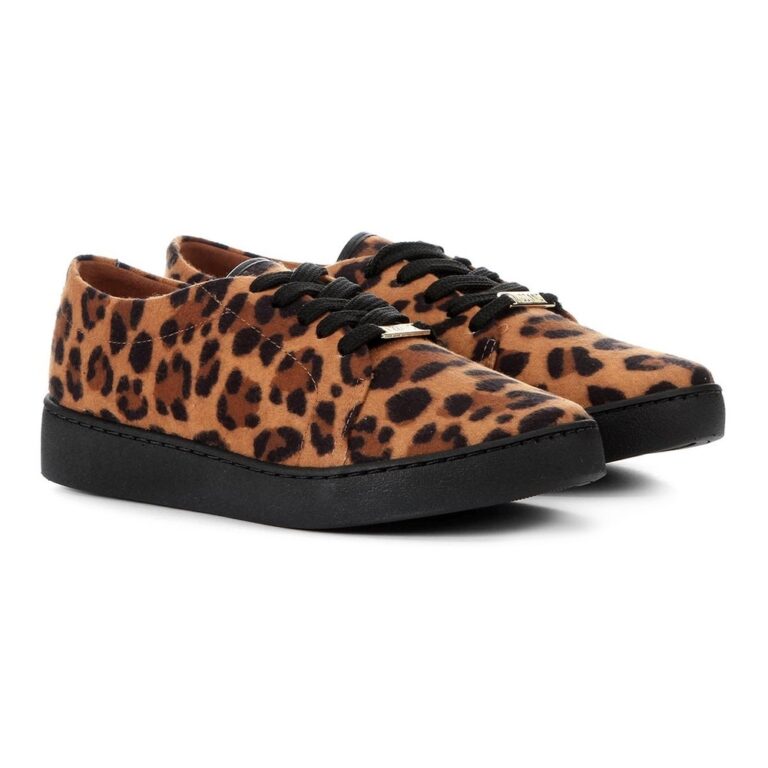 Slip On Vizzano Animal Print Onça Feminino –