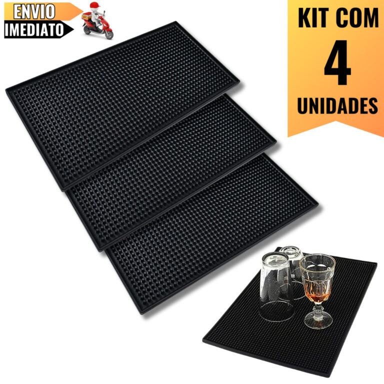 Kit com 4 Escorredores de Louça em PVC 30x15cm  V