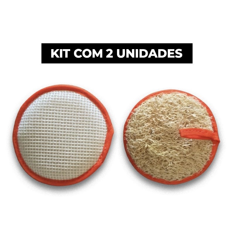 Bucha Vegetal Esponja esfoliante facial limpeza profunda de Rosto kit com 2 uni