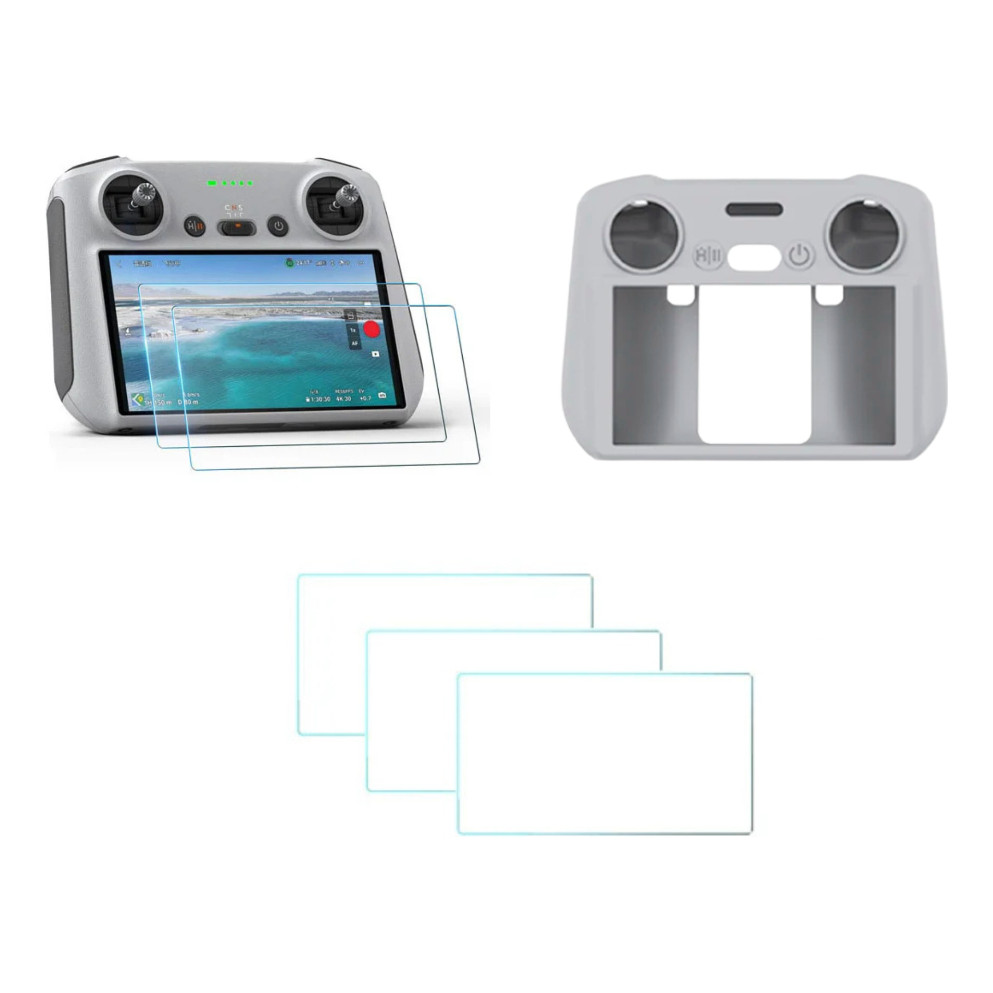 Capa Controle Dji Mini 3 Pro Air 2s Case + 3 Peliculas