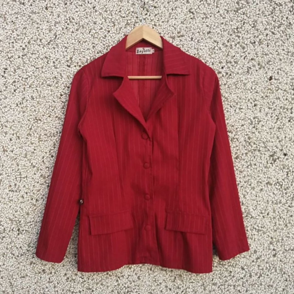 Blazer vermelho vintage | M (Brechó)