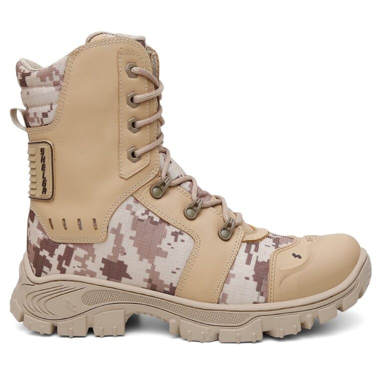 Bota Cano Logo Rota Couro Nobre Shelga Boots