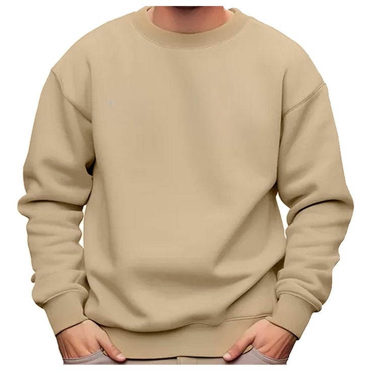 Moletom Gola Redonda  Flanelado Blusa De Frio Bás
