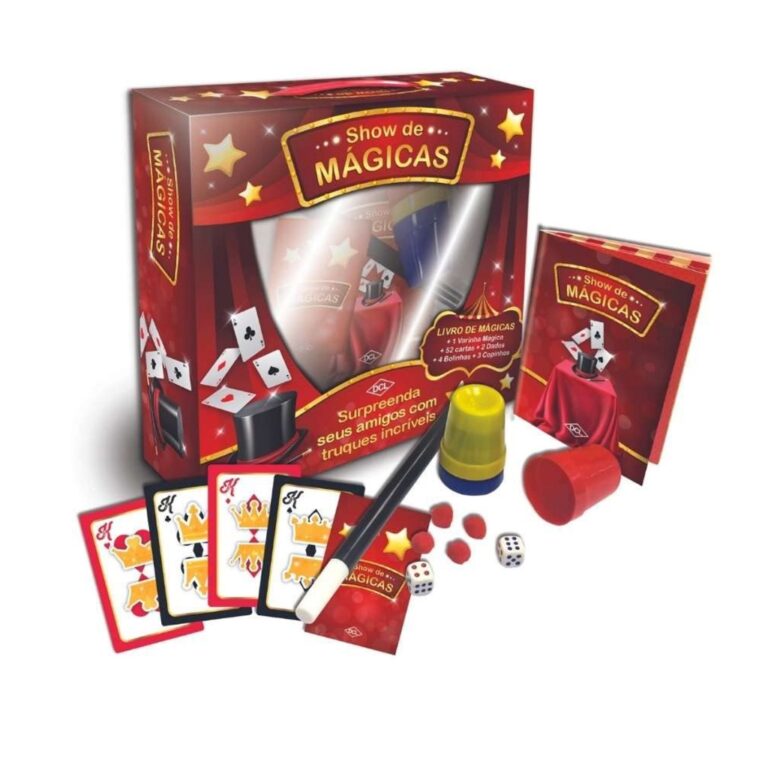 Kit Show de Mágicas c/ Varinha Mágica Cartas Dad