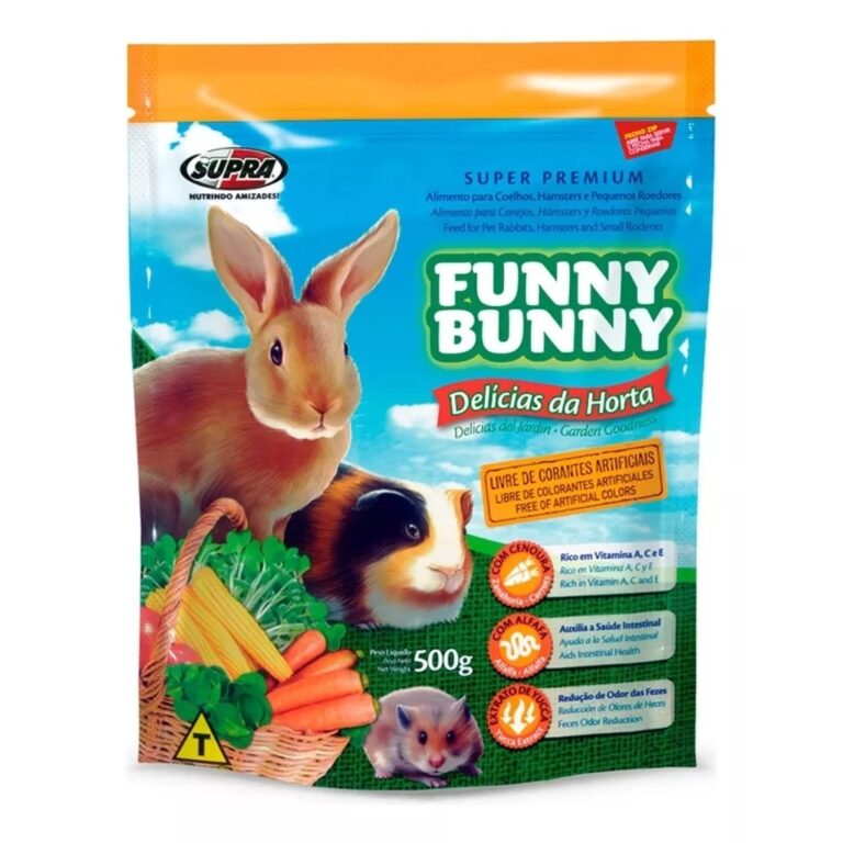 Ração Funny Bunny Delícias Da Horta Para Roedor