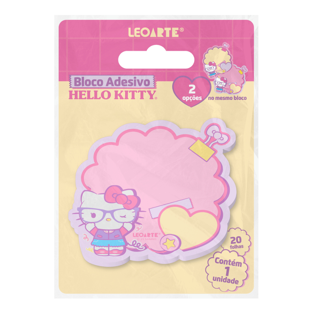 BLOCO DE NOTAS ADESIVOS HELLO KITTY – LEOARTE