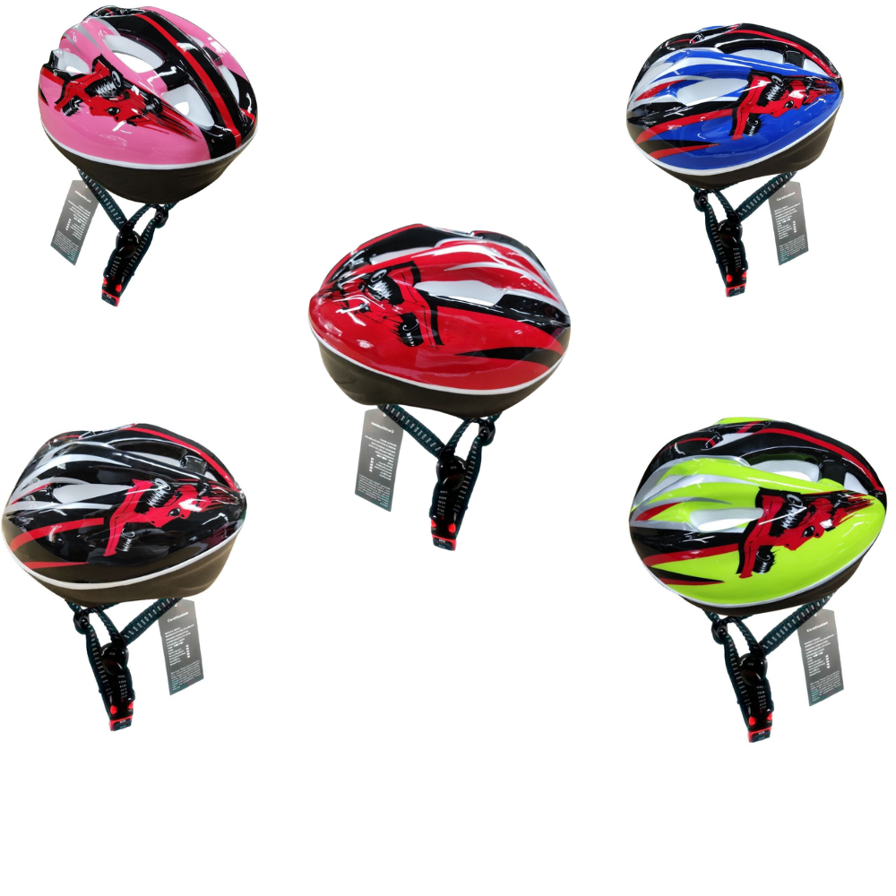 Capacete Infantil 3 a 10 Anos Proteção Ajustável Cores Bicicleta Patins Skate Patinete