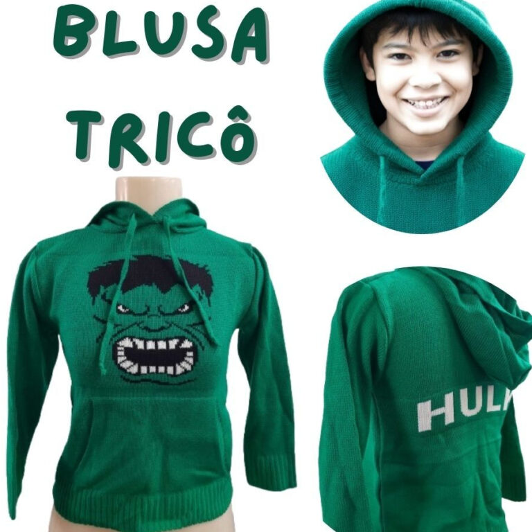 Blusa Trico Infantil de Lã Inverno para Menino co