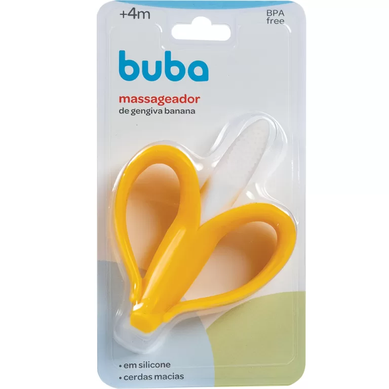 Massageador de Gengiva Banana Silicone | Mordedor 