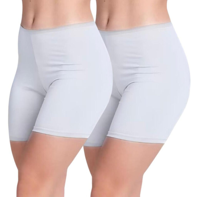 Kit 2 short segunda pele anágua liso para vestir 