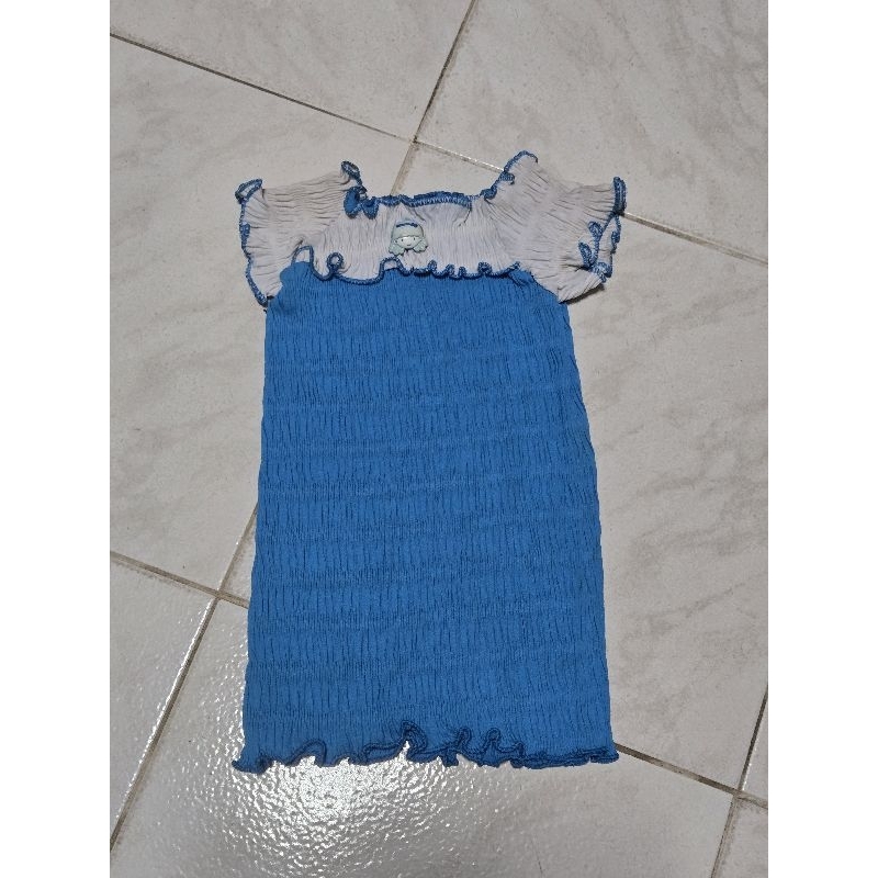 blusa infantil azul veste 1.3 anos