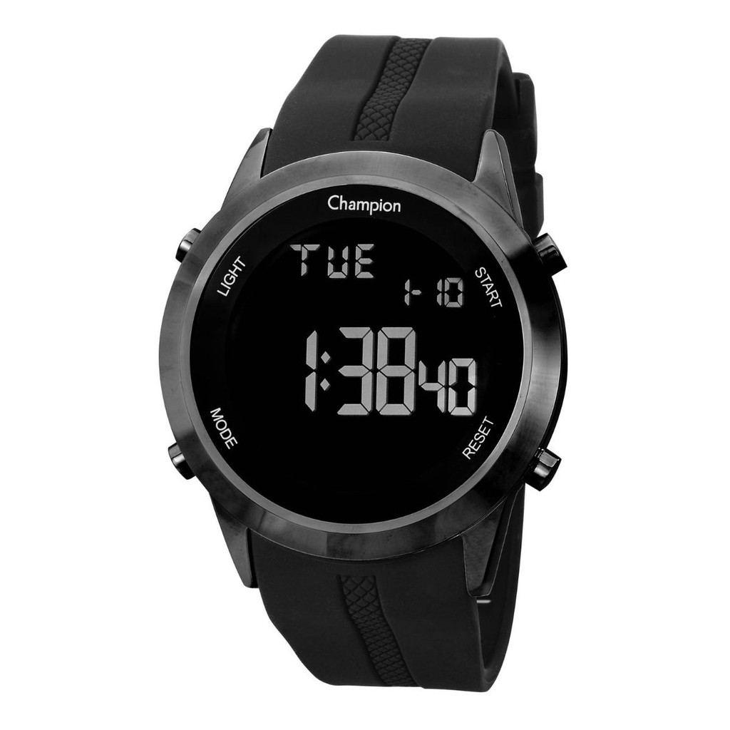 Relógio Champion Masculino Digital Preto Esportivo Silicone CH40259D