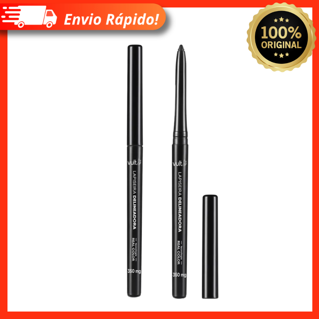 Lapiseira Delineadora para Olhos Preto Longa Duração e Fácil Aplicação 0,35g – Vult