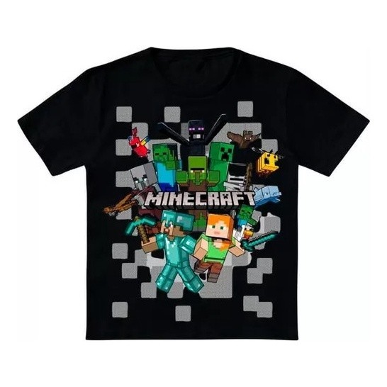 Camiseta camisa Jogo Todos Personagem craft l Algo