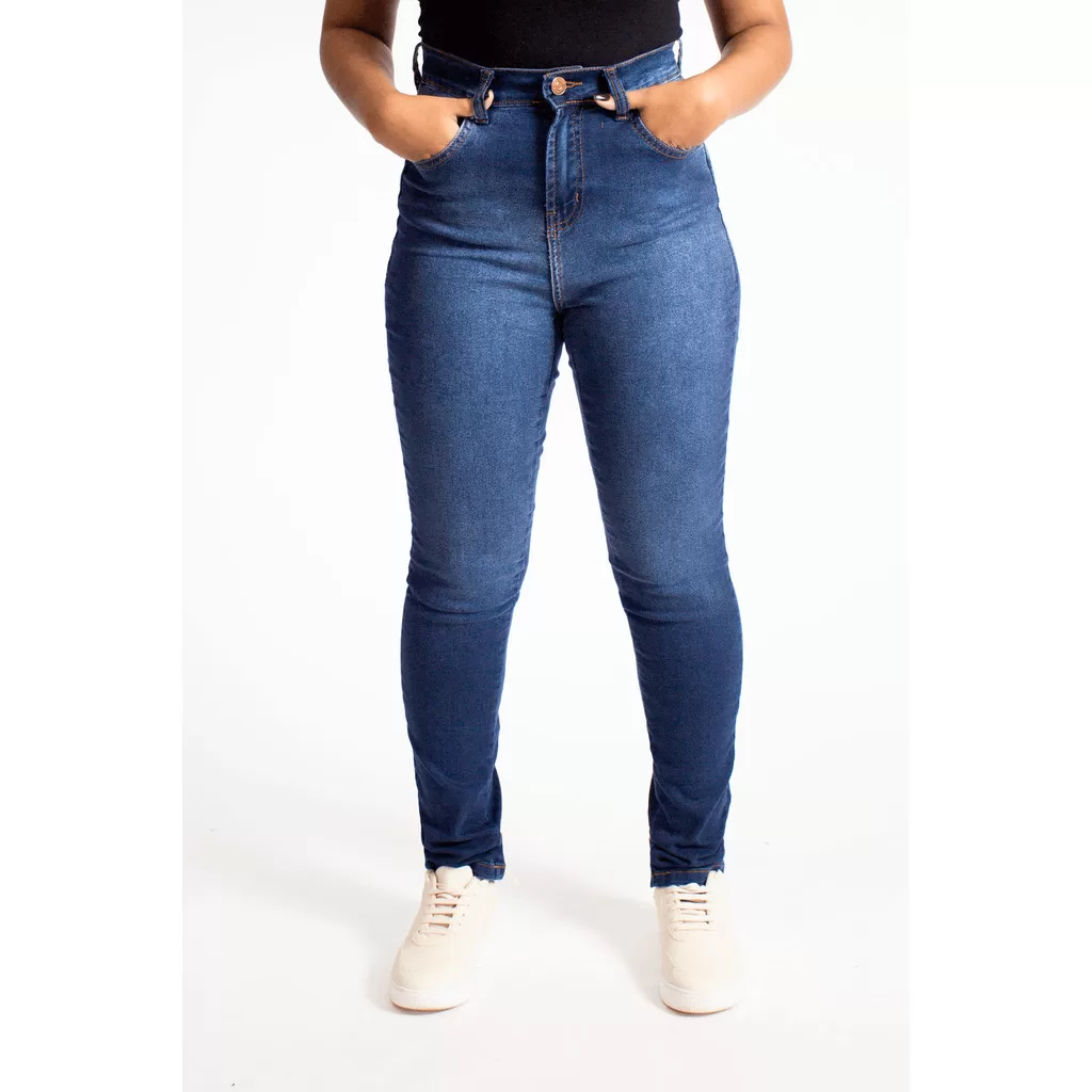 Calça Jeans Feminina Skinny Five Pockets Polo Wear Jeans Médio