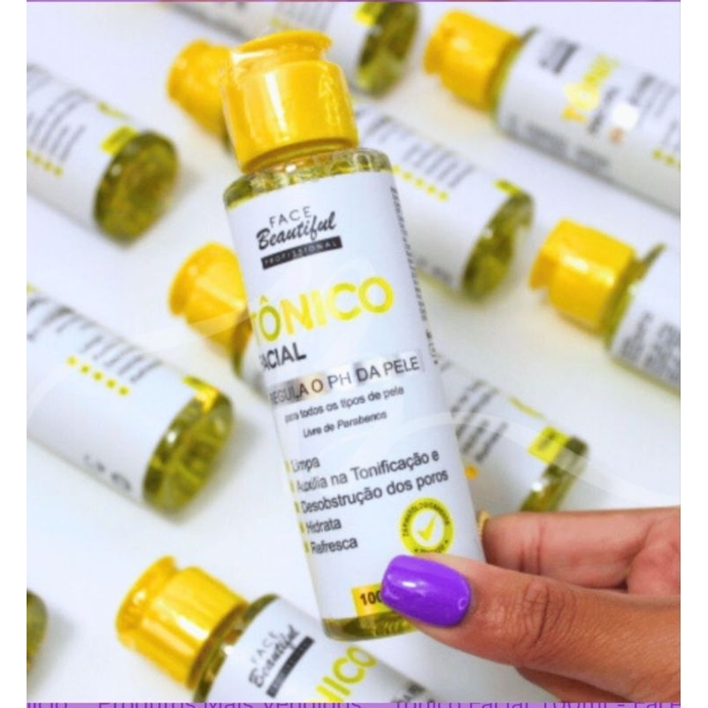 tônico facial face beautiful skincare