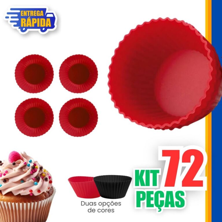 72 Cupcake Forminhas Forma Assadeira para Cupcake 