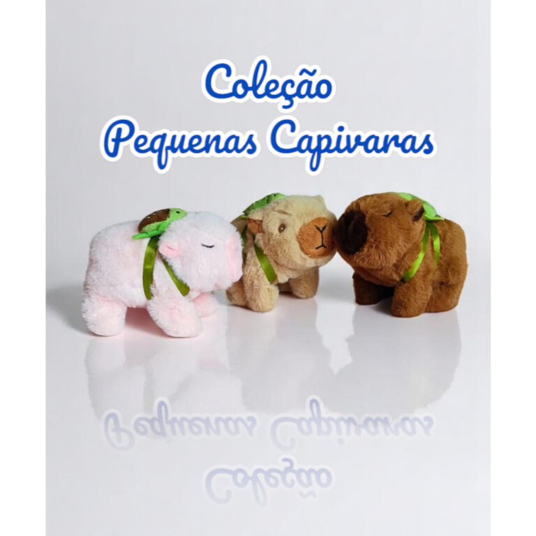 Capivara Brinquedo pelucia anda som barulho movime