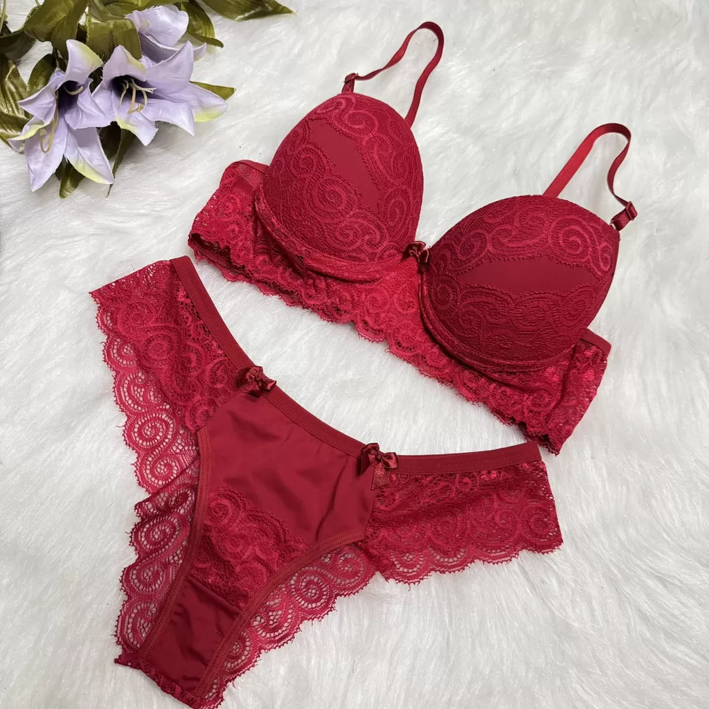 Conjunto Lingerie Bojo Renda E Poliamida Luxo Maitê