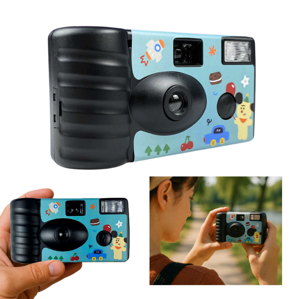 Câmera Analógica Infantil TPFoto Descartável com 27 Poses