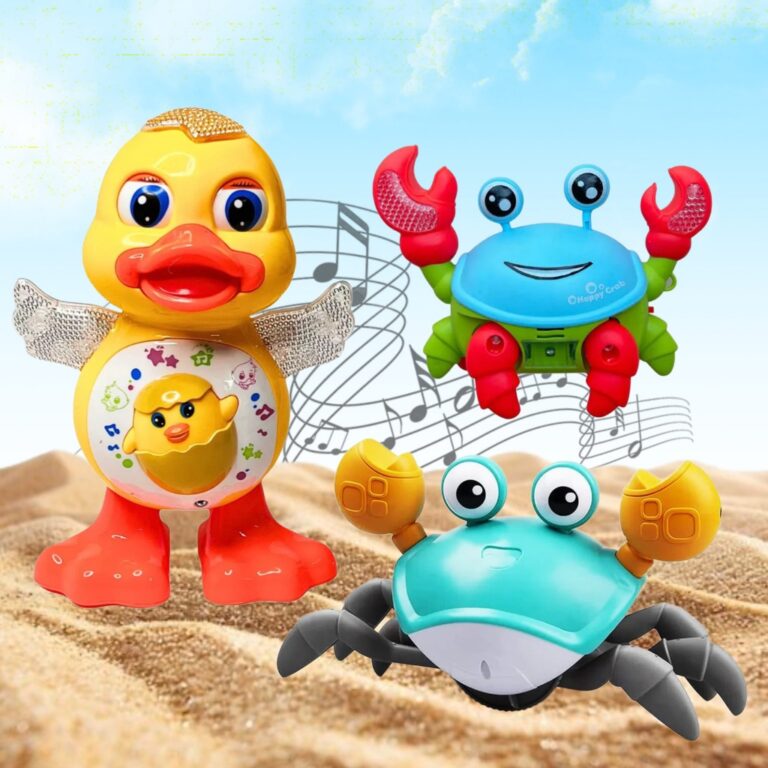 Kit Pato Caranguejo Fujão Patinho Brinquedo Danç