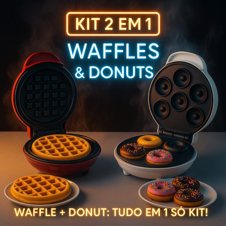 Kit Completo 110V: Waffleira e Máquina Donuts Ant
