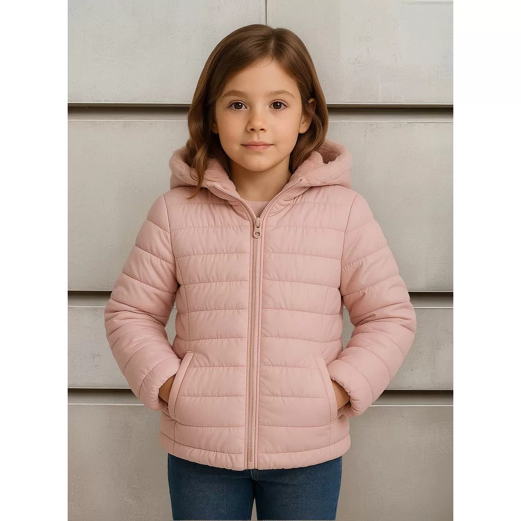 Jaqueta Infantil Feminina Blusa Peluciada Casaco Bobojaco