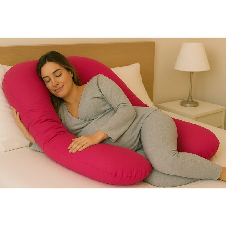 Travesseiro de Corpo Gestante U 130x80cm Almofada 