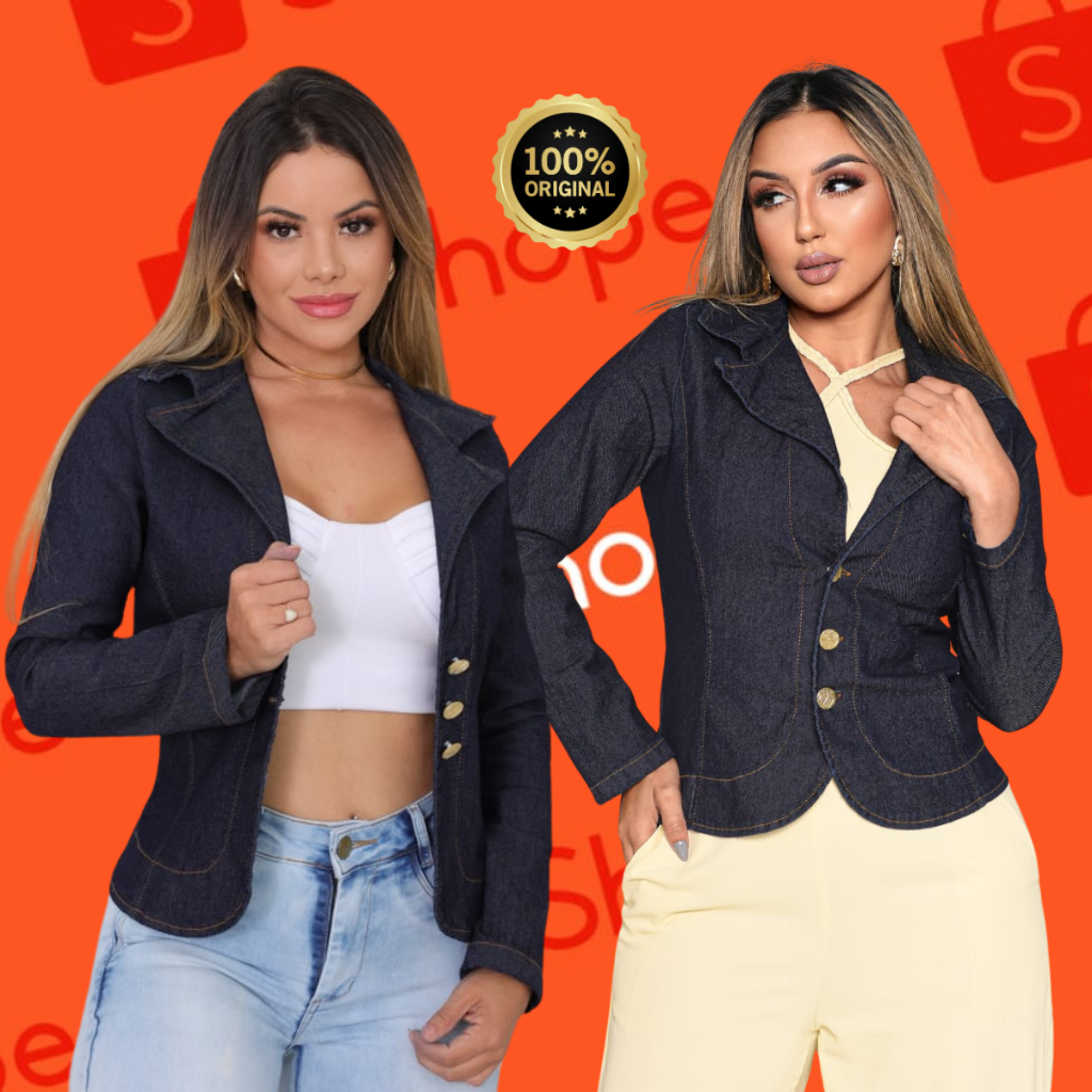 jaqueta jeans feminina casual, jaqueta feminina dia a dia casaco para frio feminino