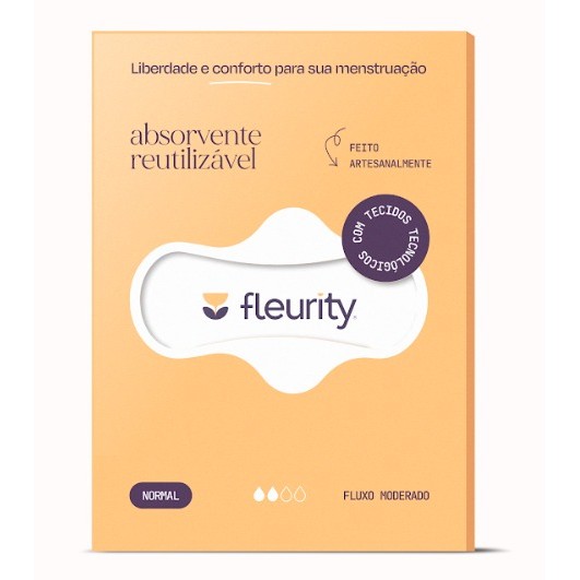 FLEURITY ABSORVENTE REUTILIZAVEL NORMAL