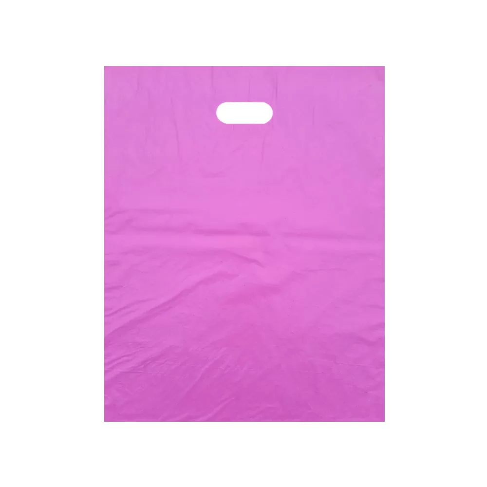 100 SACOLAS ROSA  PLÁSTICAS BOCA DE PALHAÇO PARA LOJA – 30X40 COM 100 UNIDADES